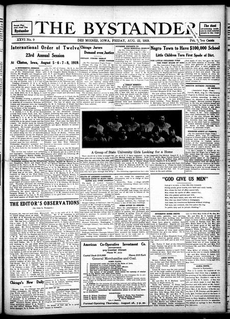 Bystander. volume 26, number 9, August 22, 1919