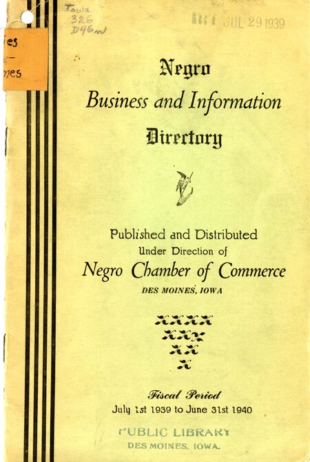 Negro Business And Information Directory
