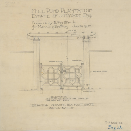 Item from a series that includes aerial perspectives, drawings, floor plans, maps, planting plans, site plans, sketches, and surveys. The locations are in the East and Midwest and include Milwaukee parks (Wisconsin), the University of Minnesota, Rock City Amusement Park (New York), Cleveland Museum of Art, the Mackinac Island State Park commission (Michigan), Oak Hill Cemetery (Youngstown, Ohio), Asheville University (North Carolina), and Western Reserve Academy (Ohio). The project numbers are indicated with the title of each object.  Cco: Pencil on tracing paper; 14 x 14 inches