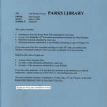 Memorandum with enclosures from Matt Ostanik to Catt Review Committee; May 6, 1998