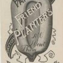 Farmers Friend Manufacturing Company Planters Pamphlet