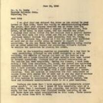 John V. Atanasoff letter to R. M. Bowie of the Hygrade Sylvania Corporation regarding the purchase of vacuum tubes, June 19, 1940
