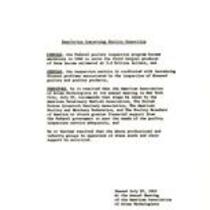 Resolution concerning poultry inspection, July 29, 1963