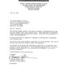 Thomas G. Holder letter to Steve Sundlof, regarding the treatment of histomoniasis in poultry, July 10, 1997