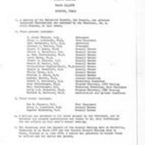 Executive Council Meetings of the American Society of Andrology 1979-80