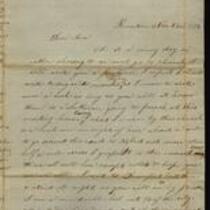 Letter from Sarah Underwood to "Dear Ann," November 23, 1856