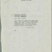 L. H. Pammel letter to George W. Carver, November 24, 1926