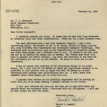 Letter from Harold V. Gaskill to John V. Atanasoff, February 14, 1946