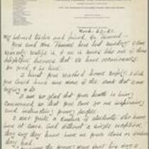 George W. Carver letter to L. H. Pammel, March 23, 1928