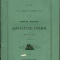 Addresses Delivered at the Opening of the Iowa State Agricultural College