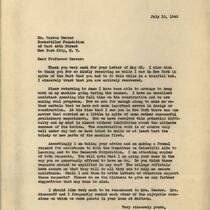 John V. Atanasoff letter to Warren Weaver of the Rockefeller Foundation regarding progress on his computing machine, July 10, 1940