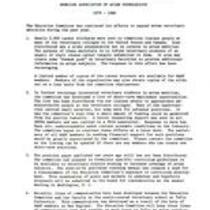 AAAP report of the education committee, 1979-1980