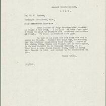 L. H. Pammel letter to George W. Carver, August 28, 1919