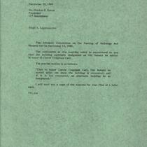 Letter from Virgil Lagomarcino to Dr. Gordon Eaton, December 28, 1989