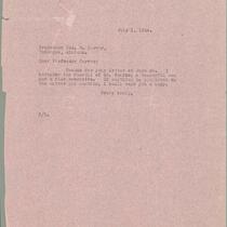 L. H. Pammel letter to George W. Carver, July 1, 1924