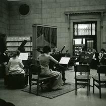 First Baroque concert in the library, Dec. 7, 1973