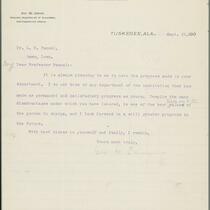 George W. Carver letter to L. H. Pammel, September 25, 1900